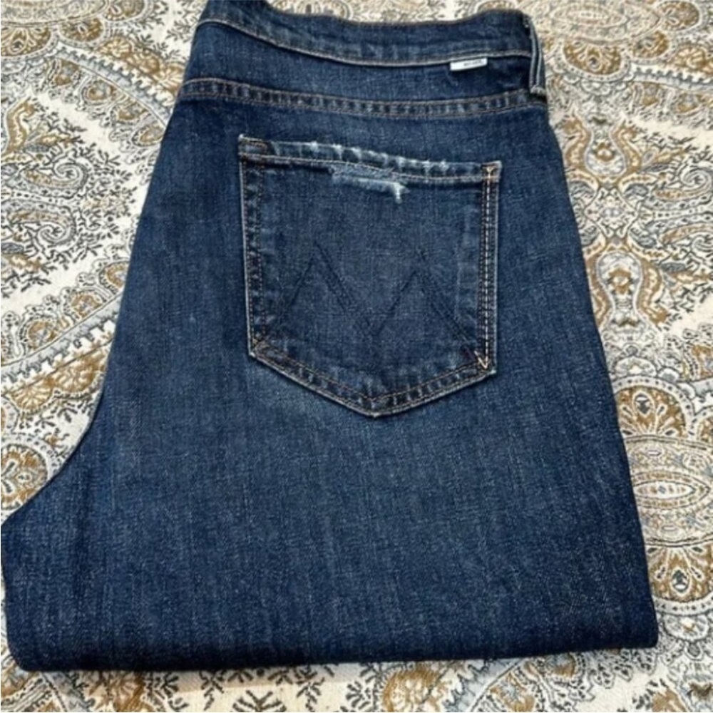 NWT Mother Women’s The Rascal Skimp Yee Haw Straight Leg Denim Jeans Size 28 - Picture 10 of 15